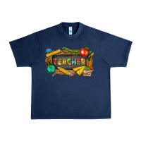 Navy teacher Urban Heavy Tee - texasbilliewilder