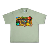 Oil Green teacher Urban Heavy Tee - texasbilliewilder