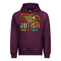 Mauve Wine autism awareness butterfly infinity symbol Urban Hoodie - LillyAllenDesigns