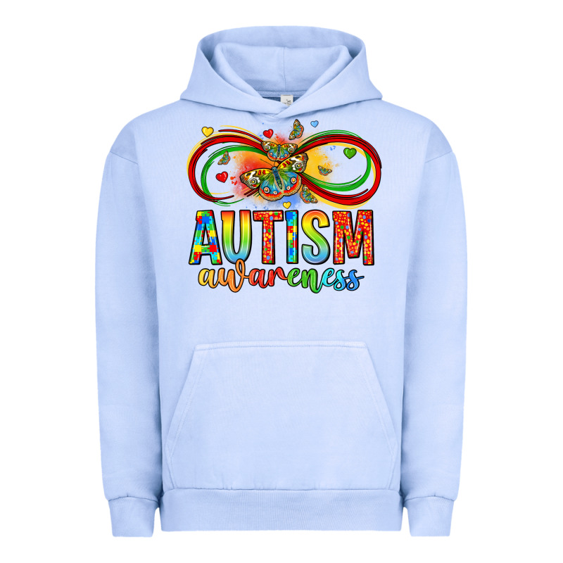 Autism Awareness Butterfly Infinity Symbol Urban Hoodie by LillyAllenDesigns | Teevron