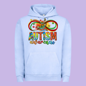 Autism Awareness Butterfly Infinity Symbol Urban Hoodie Designed By Lillyallendesigns