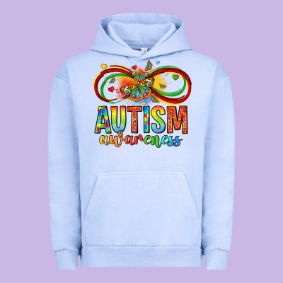 Autism Awareness Butterfly Infinity Symbol Urban Hoodie Designed By Lillyallendesigns