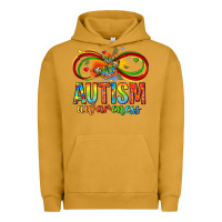 Pigment Peanut Butter autism awareness butterfly infinity symbol Urban Hoodie - LillyAllenDesigns