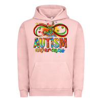 Pigment Salmon autism awareness butterfly infinity symbol Urban Hoodie - LillyAllenDesigns