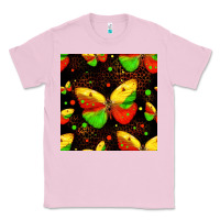Bubblegum Pink juneteenth butterflies seamless pattern Classic Tee - HRA Design Shop