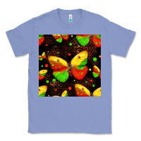 Colony Blue juneteenth butterflies seamless pattern Classic Tee - HRA Design Shop
