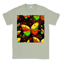 Matcha juneteenth butterflies seamless pattern Classic Tee - HRA Design Shop