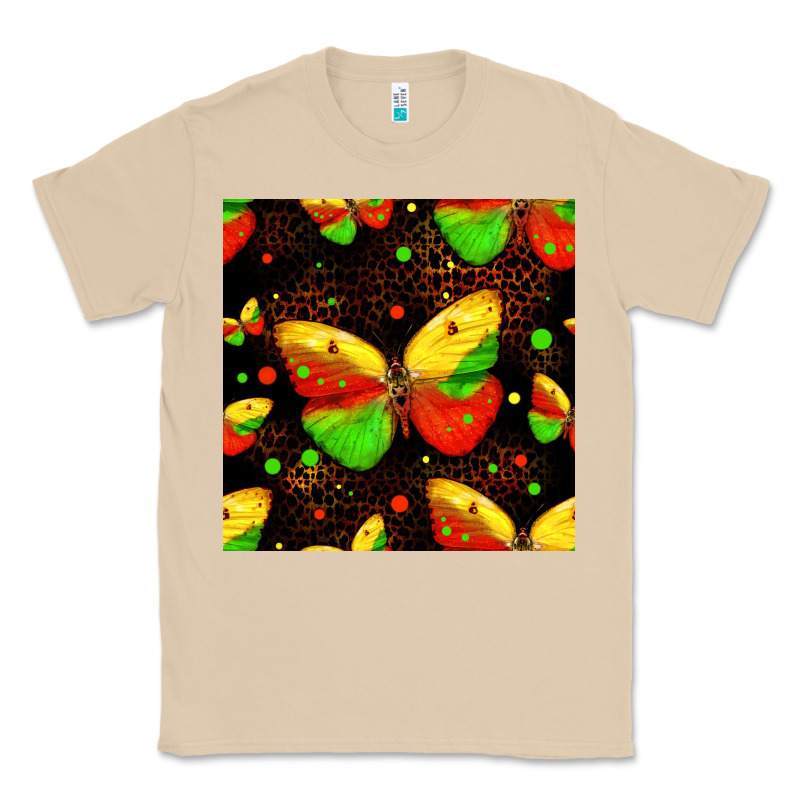 Juneteenth Butterflies Seamless Pattern Classic Tee by HRA Design Shop | Teevron