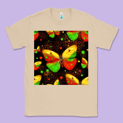 Juneteenth Butterflies Seamless Pattern Classic Tee Designed By Hra Design Shop