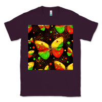 Plum juneteenth butterflies seamless pattern Classic Tee - HRA Design Shop