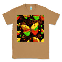 Toasted Coconut juneteenth butterflies seamless pattern Classic Tee - HRA Design Shop