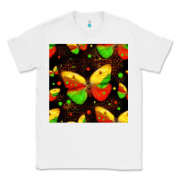 White juneteenth butterflies seamless pattern Classic Tee - HRA Design Shop