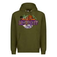Army Green small town big spirit basketball Premium Hoodie - NancyCooperArtShop