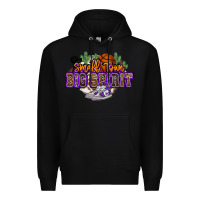 Black small town big spirit basketball Premium Hoodie - NancyCooperArtShop