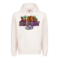 Pale Pink small town big spirit basketball Premium Hoodie - NancyCooperArtShop