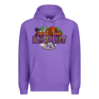 Purple small town big spirit basketball Premium Hoodie - NancyCooperArtShop