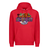 Red small town big spirit basketball Premium Hoodie - NancyCooperArtShop
