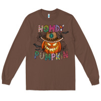 Chestnut howdy pumpkin Long Sleeve Tee - CowhideDigitalArt