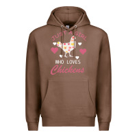Chestnut Just A Girl Who Love Chickens Premium Hoodie - Bettercallsaul