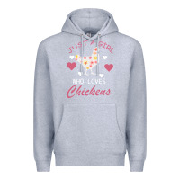 Heather Grey Just A Girl Who Love Chickens Premium Hoodie - Bettercallsaul