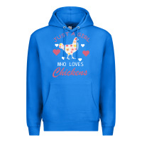True Royal Just A Girl Who Love Chickens Premium Hoodie - Bettercallsaul