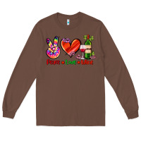 Chestnut peace love wine Long Sleeve Tee - AdoDesignShop