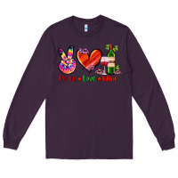 Plum peace love wine Long Sleeve Tee - AdoDesignShop