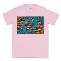 Bubblegum Pink 4th of july stars skinny metal can holder Classic Tee - HRA Design Shop