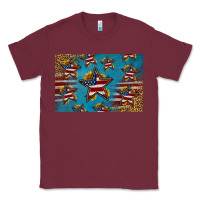 Burgundy 4th of july stars skinny metal can holder Classic Tee - HRA Design Shop