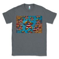 Charcoal Heather 4th of july stars skinny metal can holder Classic Tee - HRA Design Shop