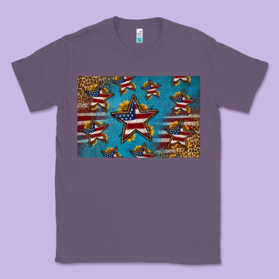 4th Of July Stars Skinny Metal Can Holder Classic Tee Designed By Hra Design Shop