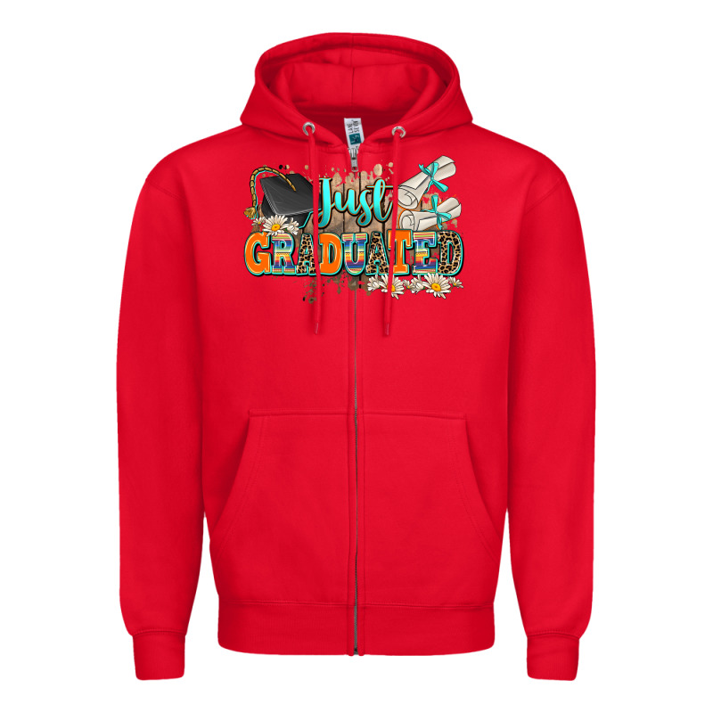 Just Graduated Zipper Hoodie by AdoDesignShop | Teevron