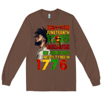 Chestnut July 4th Juneteenth 1865 Long Sleeve Tee - CowGirlArtShop