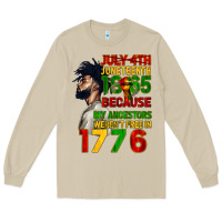 Mushroom July 4th Juneteenth 1865 Long Sleeve Tee - CowGirlArtShop