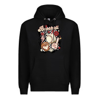 Black checkered retro baseball Premium Hoodie - MaliasSmallBusiness