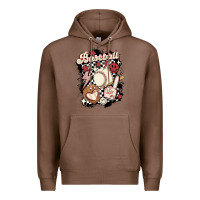 Chestnut checkered retro baseball Premium Hoodie - MaliasSmallBusiness