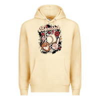 Pina Colada checkered retro baseball Premium Hoodie - MaliasSmallBusiness