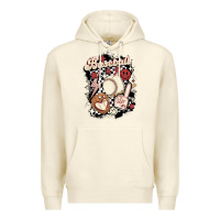 Sandshell checkered retro baseball Premium Hoodie - MaliasSmallBusiness