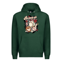Sports Green checkered retro baseball Premium Hoodie - MaliasSmallBusiness