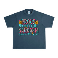 Midnight Navy proud member of the sarcasm appreciation club Urban Heavy Tee - Zillion Design Studio