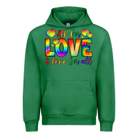 Emerald all for love and love for love Urban Hoodie - LillyAllenDesigns