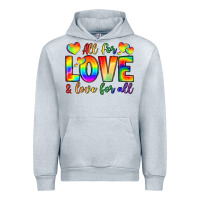 Heather Grey all for love and love for love Urban Hoodie - LillyAllenDesigns