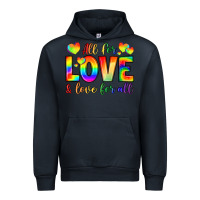 Navy all for love and love for love Urban Hoodie - LillyAllenDesigns