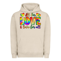 Pigment French Oak all for love and love for love Urban Hoodie - LillyAllenDesigns
