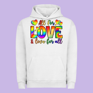 All For Love And Love For Love Urban Hoodie Designed By Lillyallendesigns