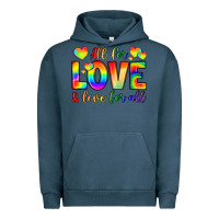 Pigment Midnight Navy all for love and love for love Urban Hoodie - LillyAllenDesigns