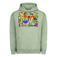 Pigment Oil Green all for love and love for love Urban Hoodie - LillyAllenDesigns