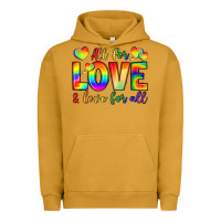 Pigment Peanut Butter all for love and love for love Urban Hoodie - LillyAllenDesigns