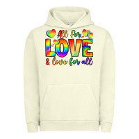 Pigment Pistachio all for love and love for love Urban Hoodie - LillyAllenDesigns