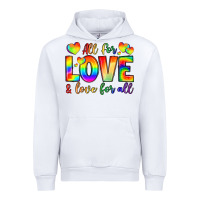 White all for love and love for love Urban Hoodie - LillyAllenDesigns